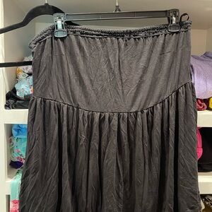 Torrid Gray Smocked A-Line Tube Top